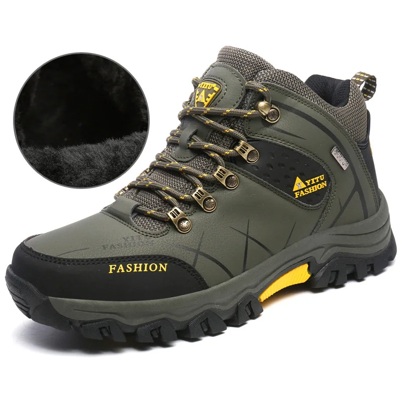 

Mingpinstyle 2018 New Men Vulcanized shoes Autumn Winter warm anti slip Waterproof Big Size Cold Frost Add Cotton Men Sneakers
