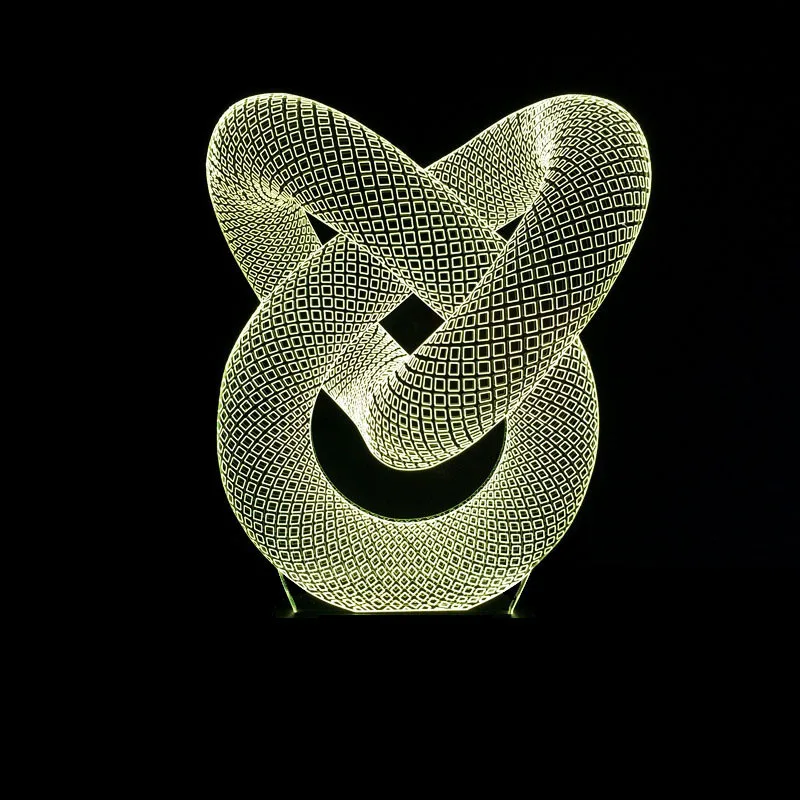 Абстрактная 3d Ночная лампа постепенная атмосфера светодиодные настольные лампы
