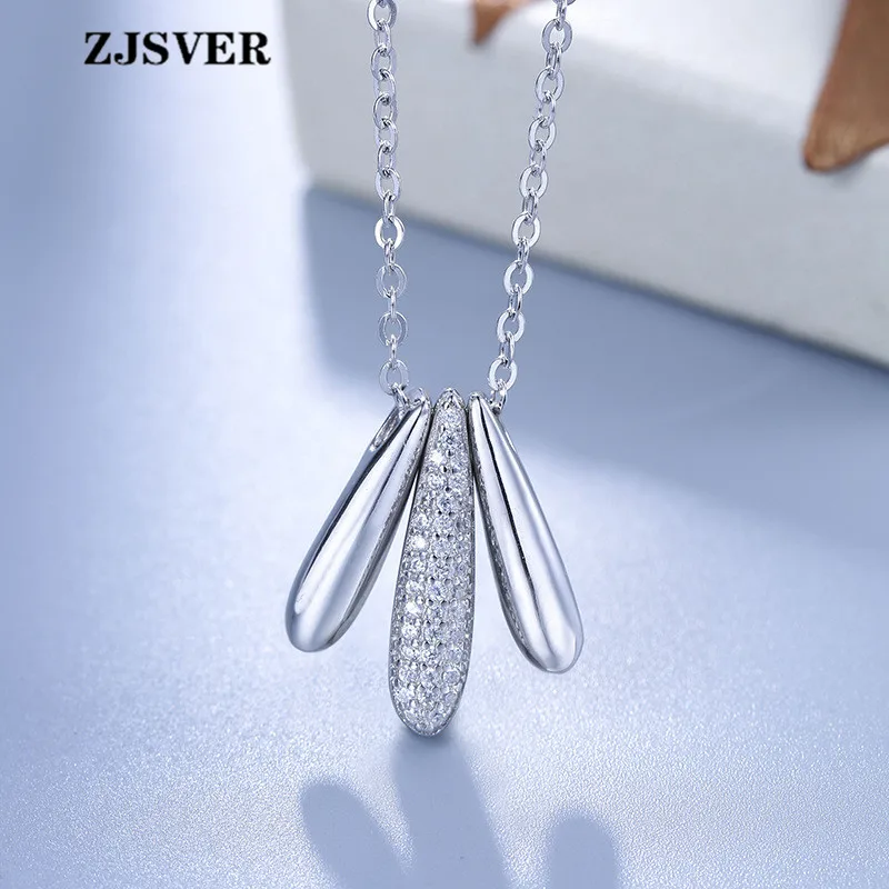 

ZJSVER Fine Jewelry 925 Sterling Silver Necklace Simple Cactus Pendant Retro Silver Chokers Chain Women Necklace For Gift