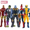 Low Price 30cm Marvel Avengers Toys Thanos Hulk Buster Spiderman Iron Man Captain America Thor Wolverine Black Panther Action Figure Dolls 32912035198