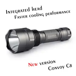 Конвой C8 Cree XML2 U2-1A светодио дный фонарик, фонарик, Фонари, Фонари велосипед, самообороны, Отдых на природе света, для велосипеда 18650 Батарея