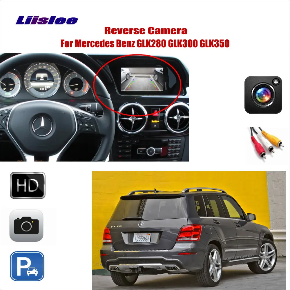 

Liislee For Mercedes Benz GLK280 GLK300 GLK350 Car Reverse Rear View Camera / Connect Original Factory Screen / RCA Adapter