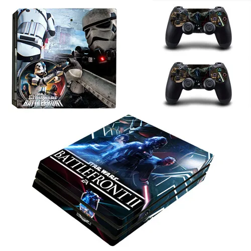 Star Wars Battlefront 2 PS4 Pro кожи Стикеры для Sony Игровые приставки 4 консоли и Пульты ДУ для игровых приставок PS4 Pro кожи Наклейки винил наклейка - Цвет: YSP4P-1779