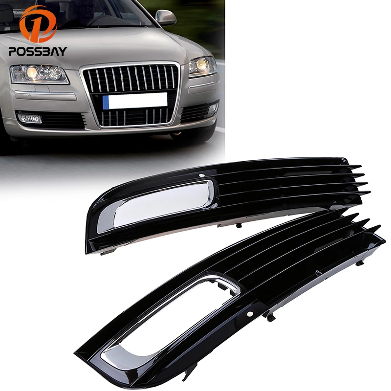 POSSBAY Car Front Left/Right Fog Light Cover Lower Bumper Grill for
