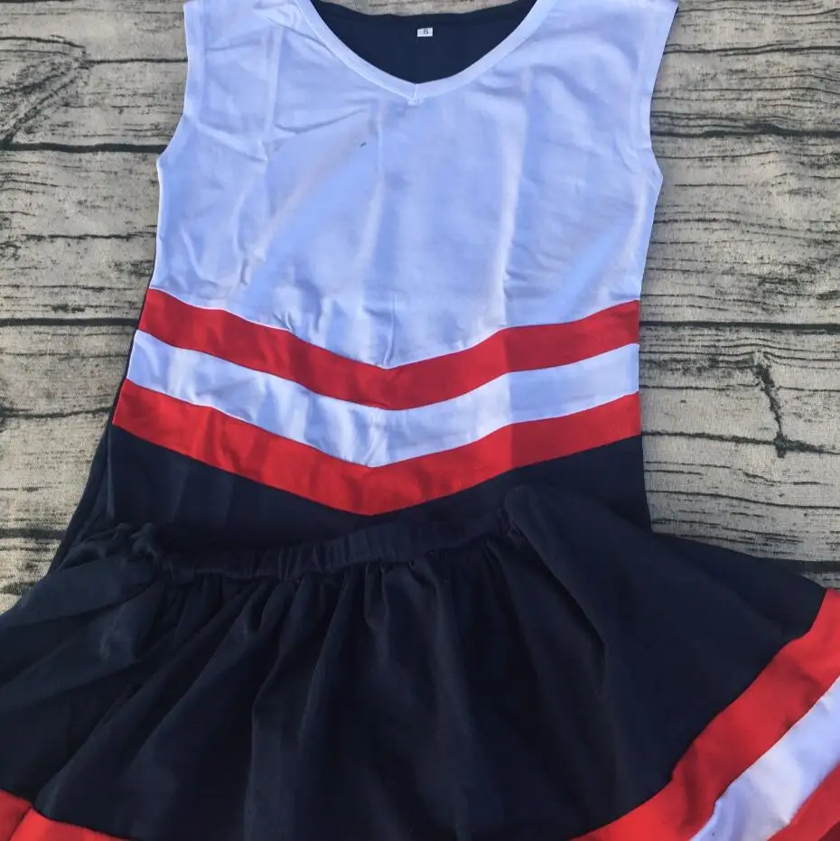 Personalizzato Carino Ragazze e Ragazzi della giovent¹ uniformi cheerleading Disegni multi colori cheerleader gonna in Personalizzato Carino Ragazze e