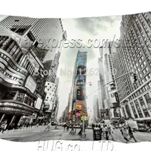 30x50 см Нью-Йорк прямоугольник Таймс-сквер как черно-белой ткани Текстиль Винтаж печати кровать подушки Home декор Подушка