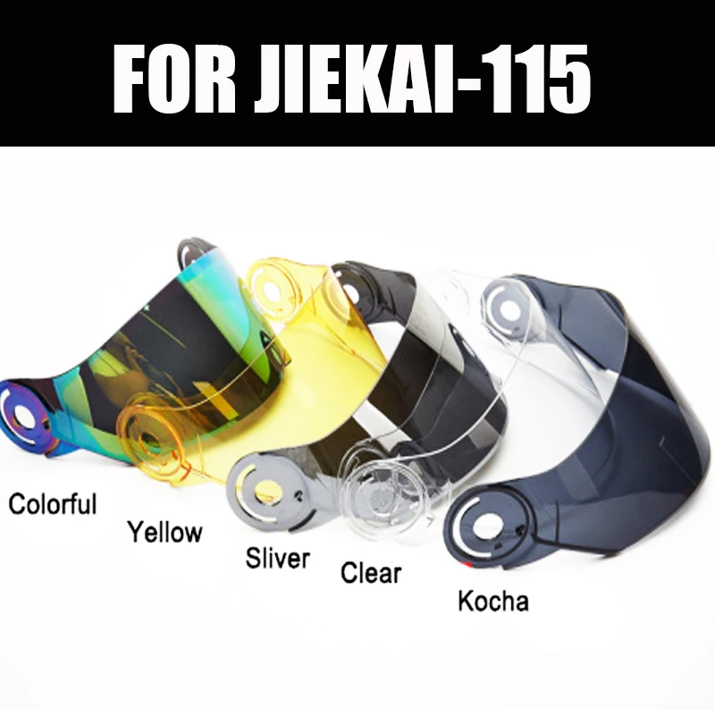 

2018 NEW STYLE COLOR RACING Flip Up Motorcycle HELMETS VISOR -COLORFUL SLIVER YELLOW CLEAR SLIVER KOCHA FOR JIEKAI 115 HELMET