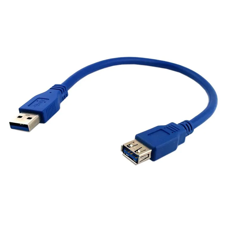 

Standard 5Gbps Super Speed USB 3.0 A male to A Female Extension Short 1FT Blue Cable 0.3m 1.0m 150cm
