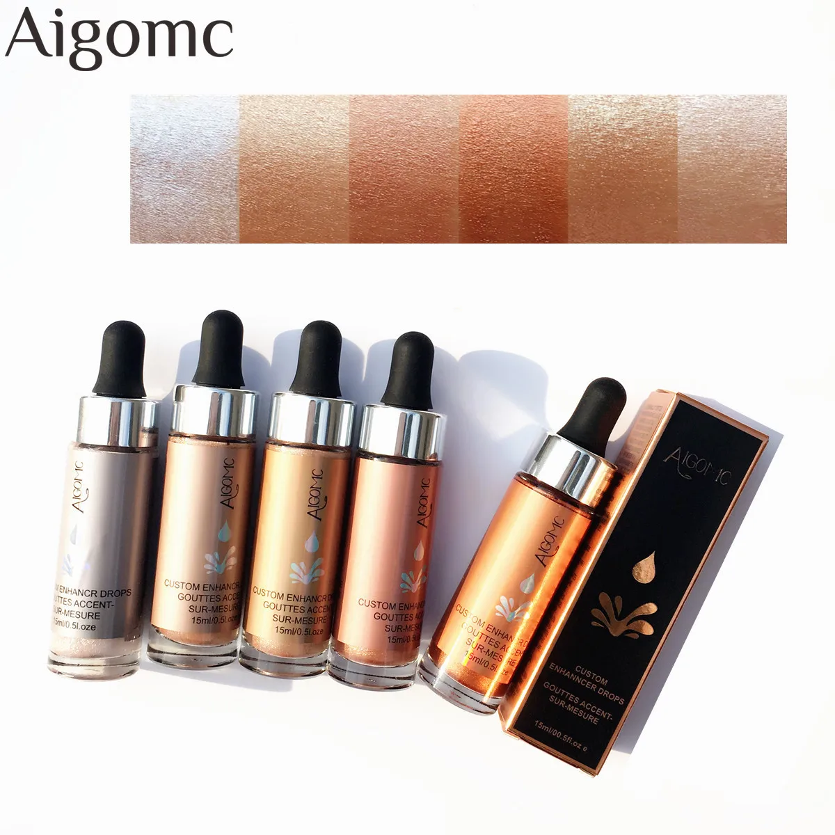 6 Colors Liquid Highlighter Make Up Highlighter Cream Concealer Shimmer