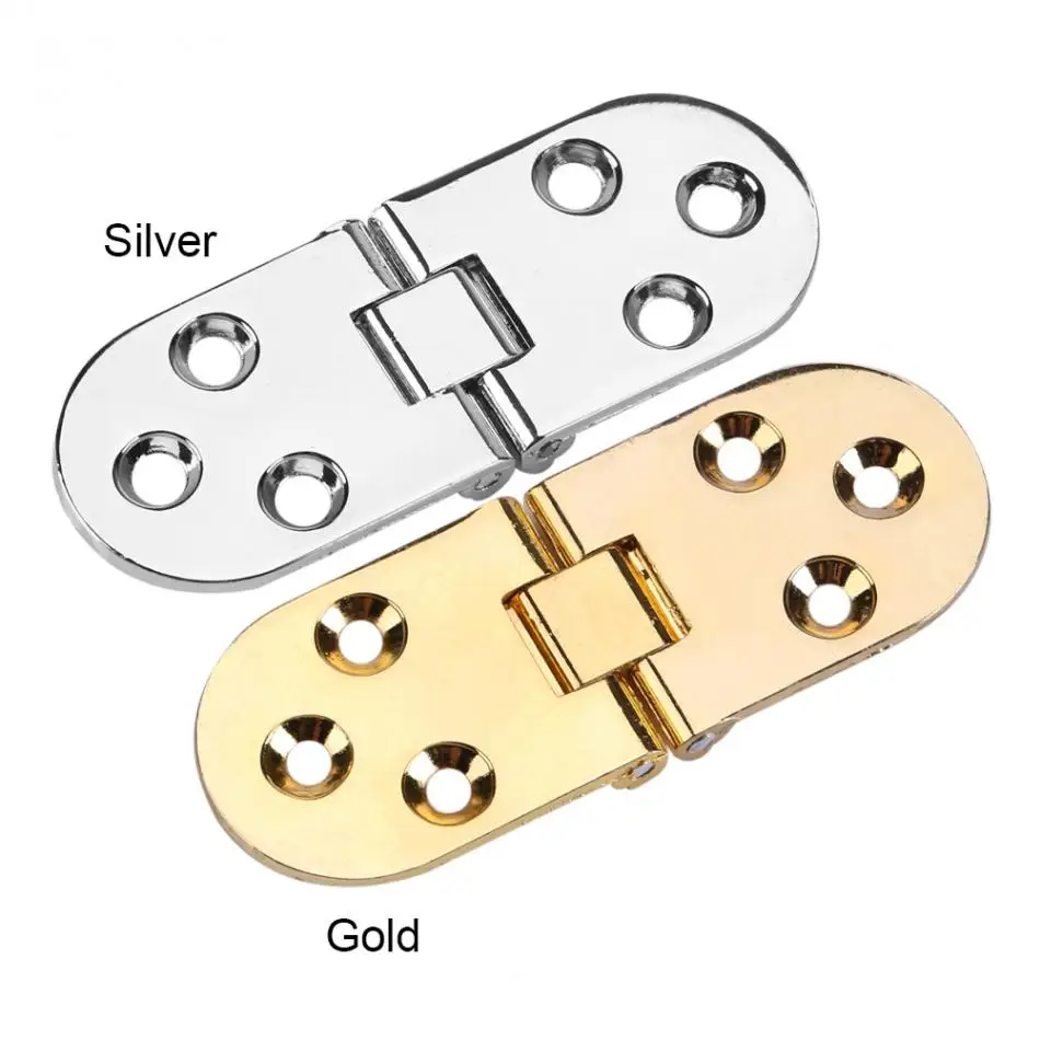 

Zinc Alloy Tray Hinge Metal Round Edge Sewing Machine Folding Table Furniture Flip Tray Hinge 80*30mm Siilver/Gold