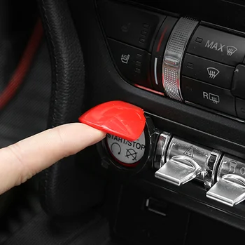 

Decorated Engine Start Stop Button Cover For Ford Mustang 2015 16 17 2018 AAA025