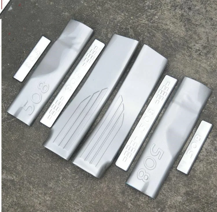 

High-quality stainless steel Internal External Scuff Plate / Door Sill for 2011-2017 Peugeot 508