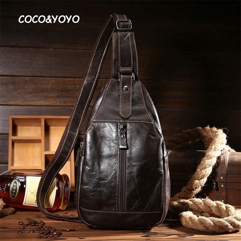 New Arrival Fashion 100 Genuine Leather Men Shoulder Bags High Quality