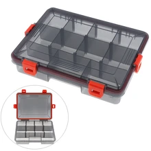 Удобный водонепроницаемый& уплотнение 23 см x 18 см x 5 см 11 отсеков 4 замка Рыболовные Снасти Коробка