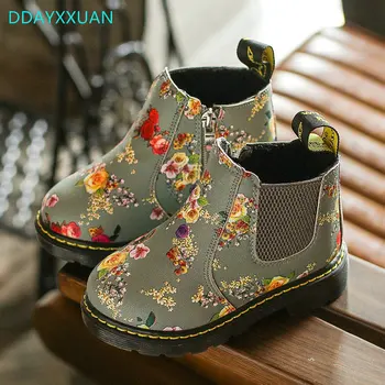

Kids autumn baby boys oxford shoes for children dress boots 2018 New Autumn girls fashion Martin boots toddler pu leather boots