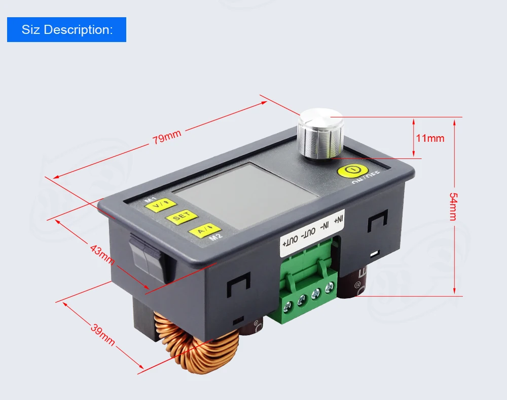 DPS8005 80V 5A постоянное напряжение постоянного тока Программируемый Блок питания модуль понижающего преобразователя ЖК-дисплей вольтметр 30% off