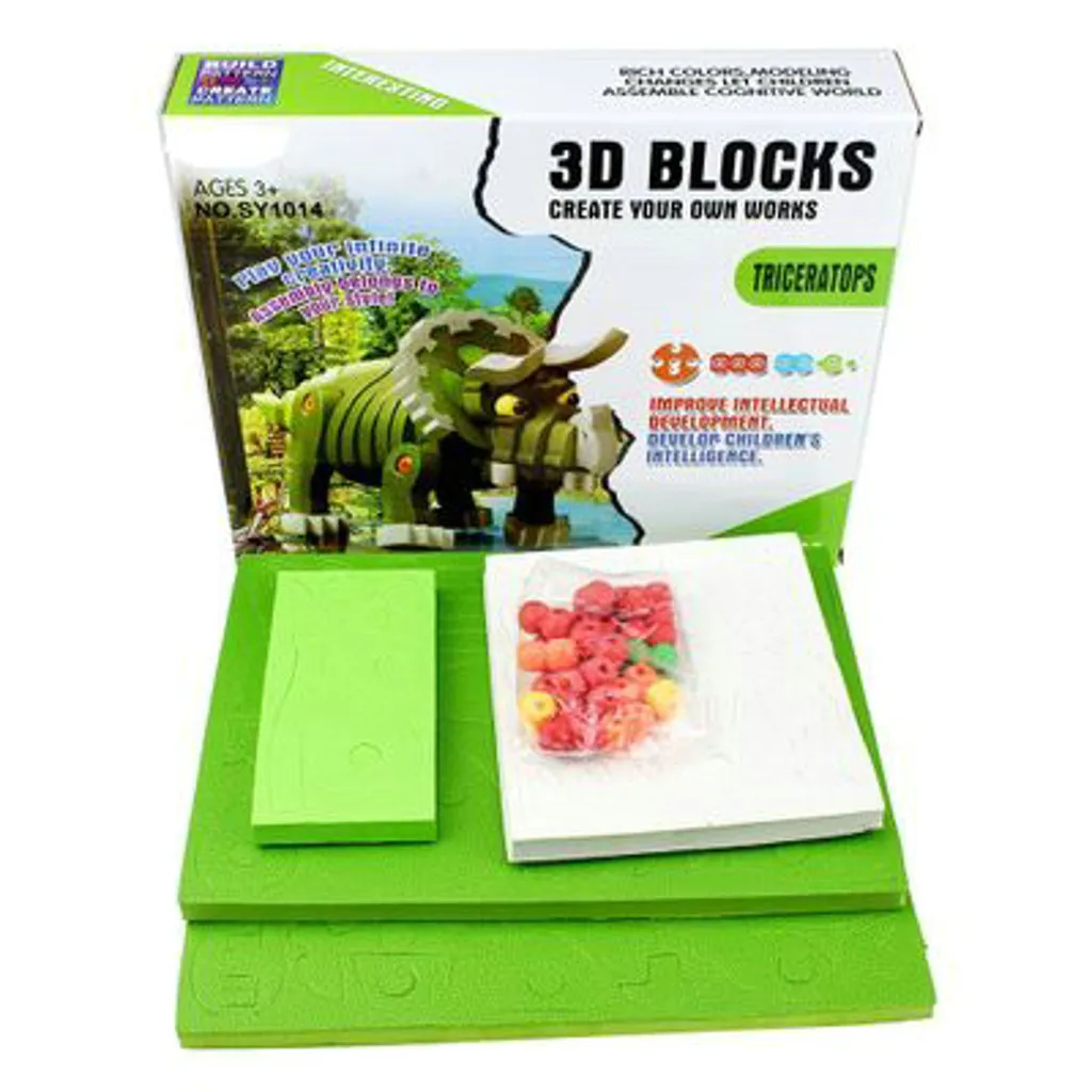 3D паззл с динозаврами головоломки интеллигентая(ый) Ассамблеи Игрушка собрать строительные модели игрушки для Для детей A510