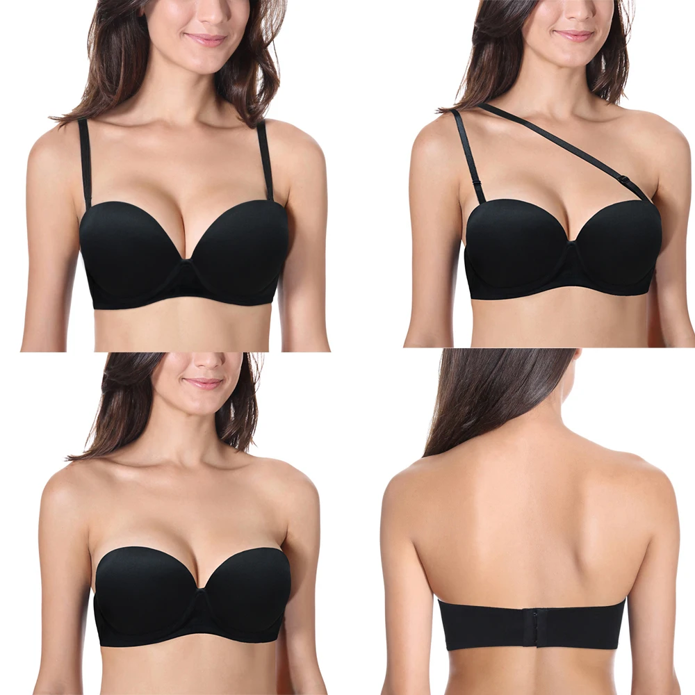 Dropship Women's Fashion Sexy Underwire Multiway Push-Up Strapless