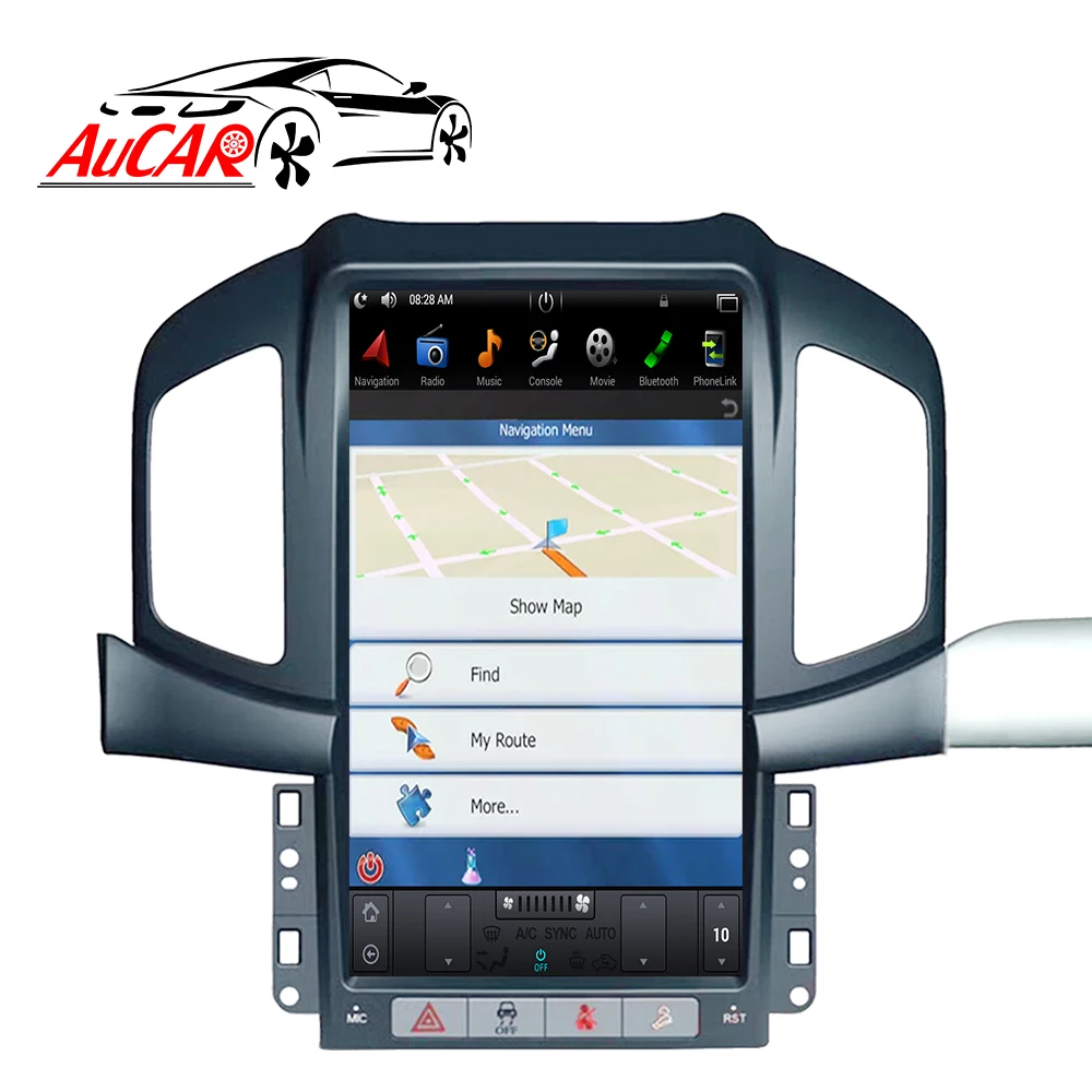 Cheap 2 DIN Android 8.1Tesla style Car radio For Chevrolet Captiva 2013 2014 2015 2016 2017 car cassette player Stereo autoradio 1 DIN 2