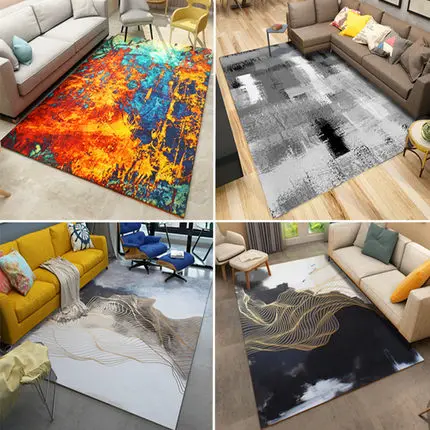 Скандинавское одеяло гостиная спальня подкладка для кофейного столика Европейский стиль простой современный абстрактный диван прикроватный Американский прямоугольный