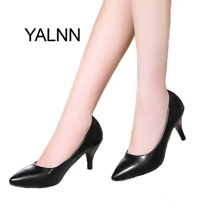 

YALNN Office Lady Women High Heels Shoes Women's Pumps Bride Show Thin Heel Pointed Toe High Heel Shoes Women