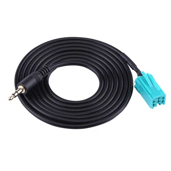 

Connector Auxiliary Cable For Renault Update List Automobile Data Line Car 6 Pin to 3.5mm