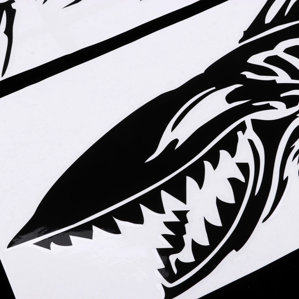 2 Pieces Durable Large Skeleton Fish  Stickers Decals For Kayak Canoe Fishing Boat Dinghy Car Truck Window Graphics Accessories 