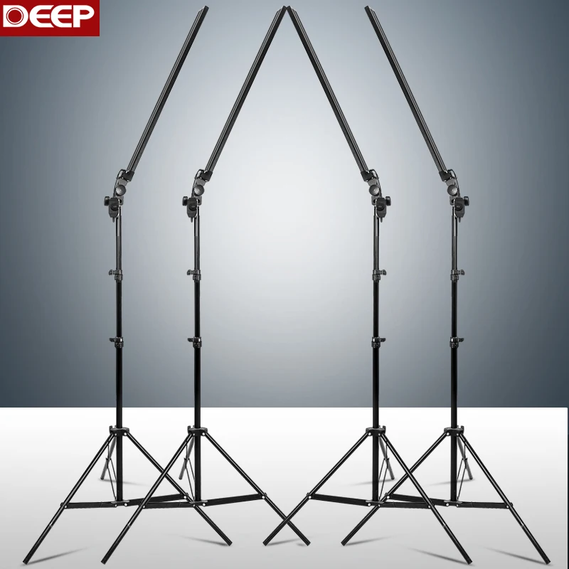 

DHL TNT FREE SHIPPING 4pcs LED 4pcs Stand New Long Led light photography light set lighting lamp equipment Diamer Switch