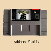 Addams family 16 bit большая серая игровая карта для NTSC игрового плеера