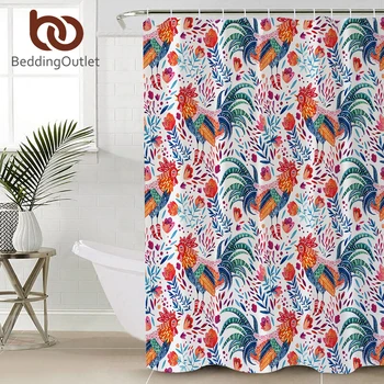 

BeddingOutlet Cartoon Rooster Shower Curtain For Kids Bathroom Polyester Bath Curtain With Hooks Waterproof cortina de ducha
