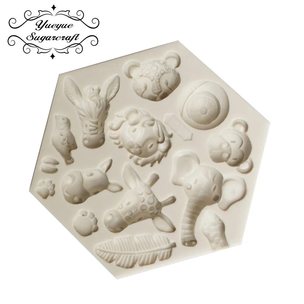 

Yueyue Sugarcraft Animal Silicone mold fondant mold cake decorating tools chocolate gumpaste mold