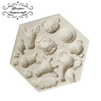 

Yueyue Sugarcraft Animal Silicone mold fondant mold cake decorating tools chocolate gumpaste mold