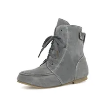 Г. Специальное предложение, клейкие ботинки Botas Mujer, Size34-46 новые женские туфли на плоской подошве с круглым носком, модная повседневная обувь милая платформа t-06