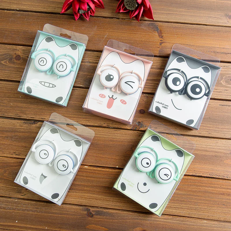 

New cartoon ear earphone High quality Mobile music Student earphone
