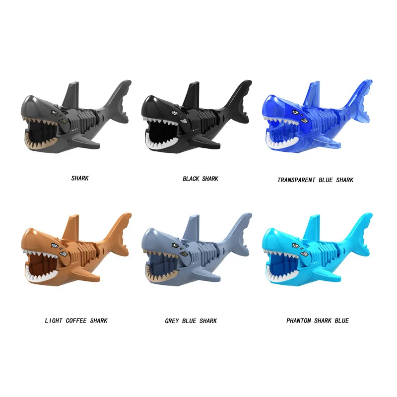 

Ghost Zombie Shark Single Sale Building Blocks Model Bricks Action Figures for Children Toys Compatible Legoings Movies Anime