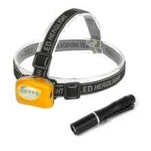 Everbrite LED Head Light and Flashslight 5LED HEAD LAMP 25 Lumens PEN LIGHT SET
