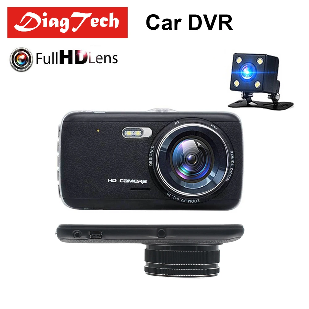 

Gryan ADAS Car DVR Camera Dual Lens IPS 4.0" Full HD 1296P Video Recorder Registrator Night Vision Car Camcorder DVRs Dash Cam