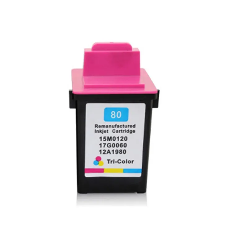 Color Printer Ink Cartridge for Lexmark 80 12A1980 Jetprinter CJ3200 5000 5700 7000 Z11 Z31 Z42 Z43 Z45 Z51 Z52 Z53 X73 X83 X85 |