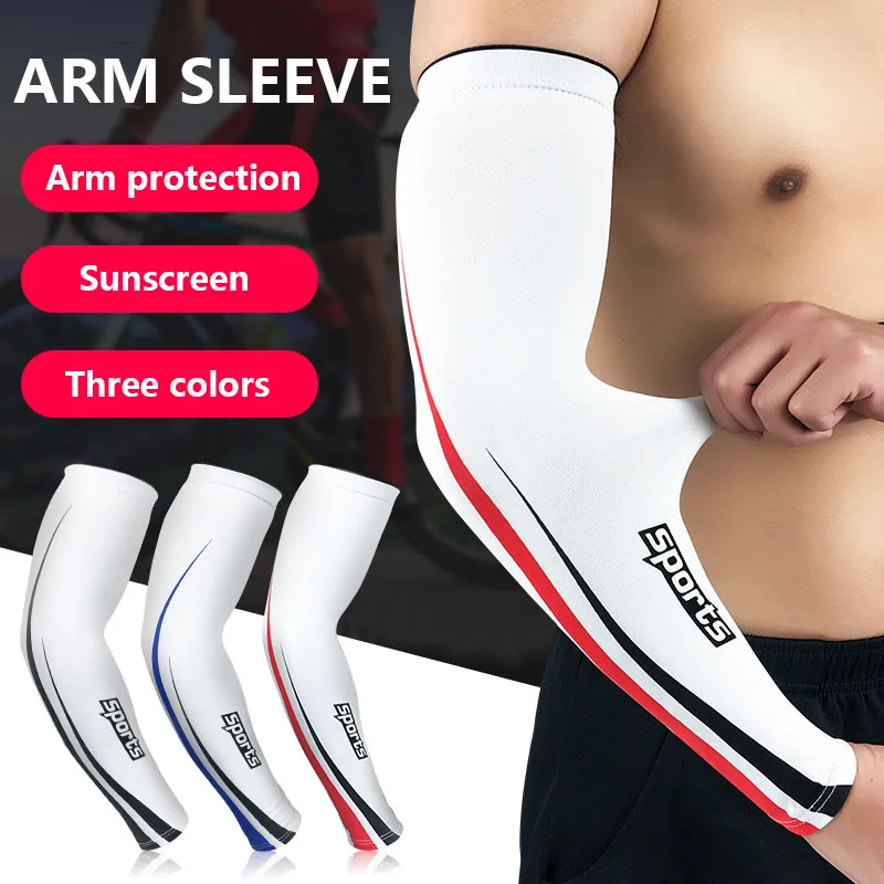 

new Sports Ice Silk Sleeves Men And Women Outdoor Riding Hiking Fishing Basketball Sun Protection Arm