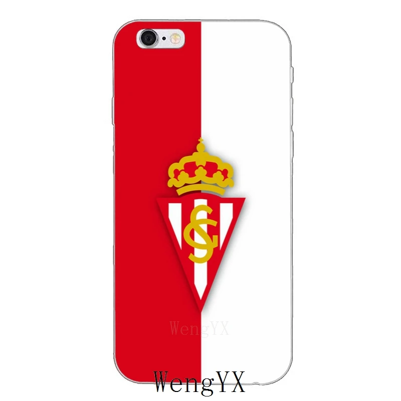 Спортивный gijon logo Anciana Fans Club тонкий мягкий чехол для телефона Samsung Galaxy S3 S4 S5 S6 S7 edge S8