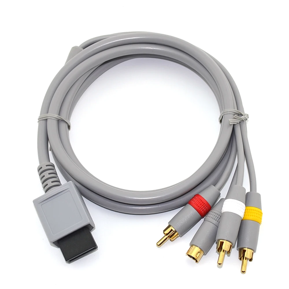 

10PCS a lot High quality RCA Video Audio Composite Cable S-Video AV Cable Cord for Nintendo Wii S-Video AV wire