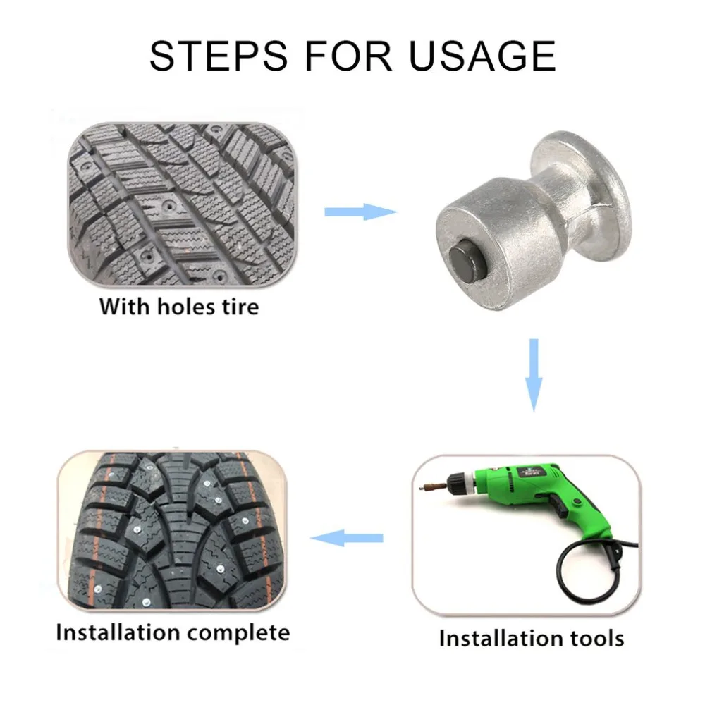 

100Pcs 8mm Tire Stud Small Screws Metal Stud Anti-Slip Screws For Automobile Tire Stud Screws Auto Car Accessories Drop Shipping
