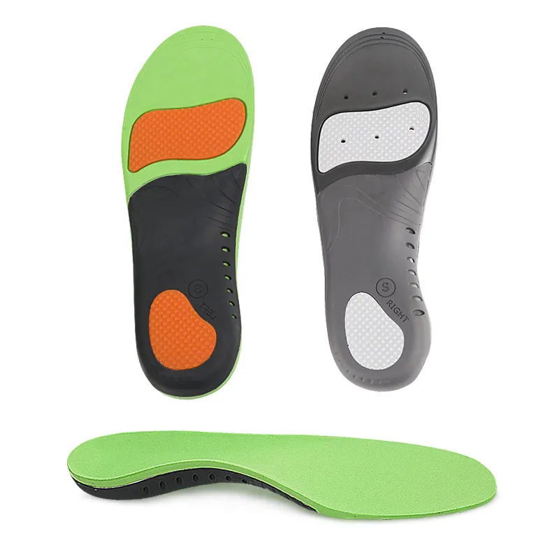 PU Shock Absorbant Insoles Orthotics Flat Foot Health Sole Pad For Shoes Insert Arch Support Pad For Plantar Fasciitis Feet Care