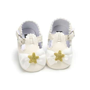 

Baby Girl Shoes Cute Bow Princess Shoes Stars Soft Bottom Toddler Girls Shoes First Walkers Children Casual Shoes