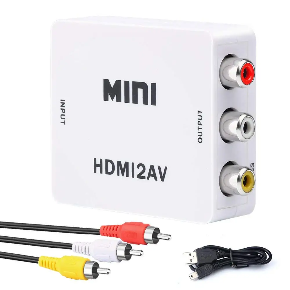 HDMI в AV конвертер адаптер HDMI в 3 RCA CVBS конвертер 1080P композитный видео аудио конвертеры Поддержка PAL/NTSC с rca-кабелем