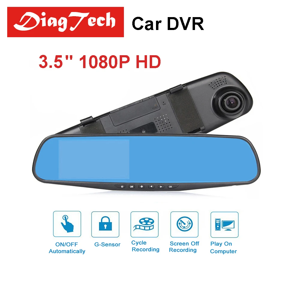 

Best Quality 3.5'' Car Mirror Video Car DVR Camera Auto FHD 1080P Car Driving Recorder Rearview Mirror Digital Video Recorder