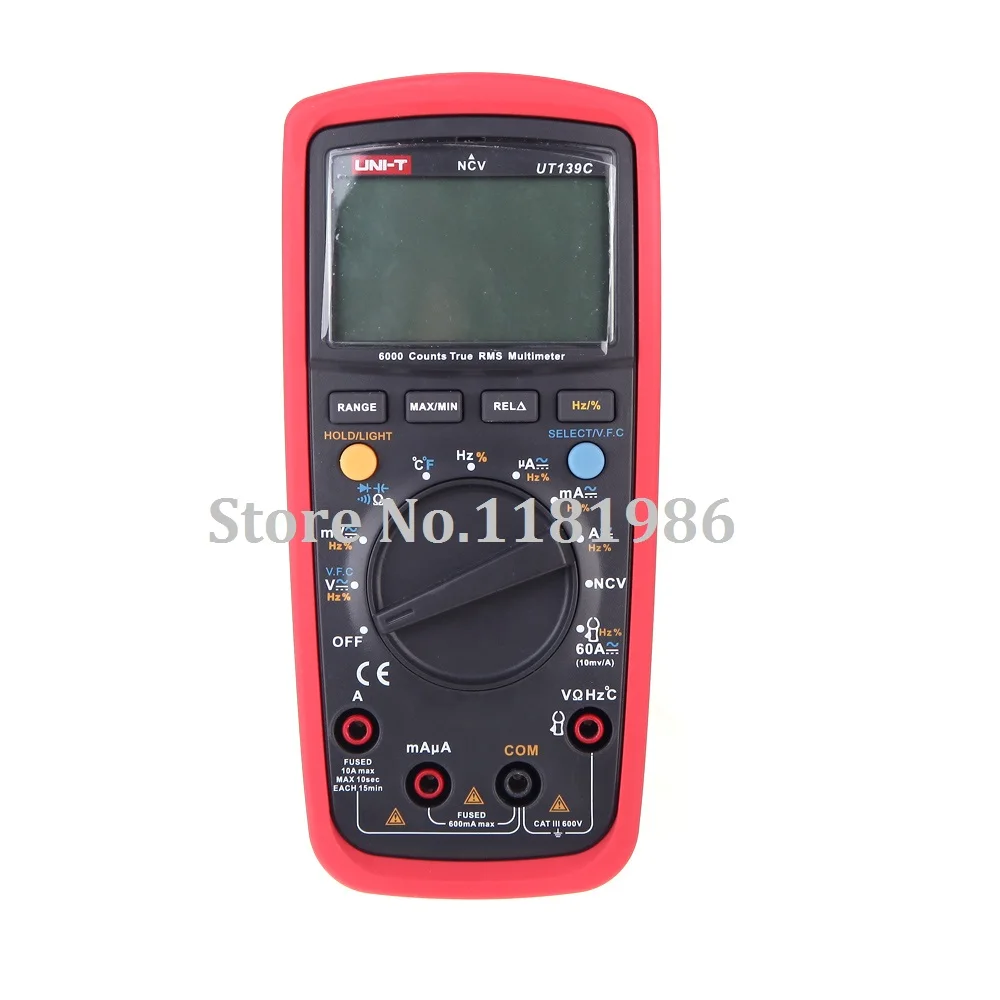 

LCD Display UNI-T UT139C True RMS Electrical Digital Multimeters LCR Meter Handheld Tester Multimetro Ammeter Multitester