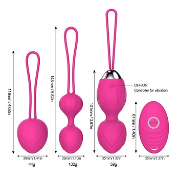 Vaginal Balls Sex Toy For Women Kegel Ball Female Vagina Tighten Massage Exercise Wireless Remote Control Vibrating Egg Love Egg