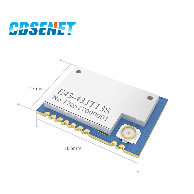 433 МГц трансивер SMD модуль 13dBm IPEX cdssenet E43-433T13S UART низкое энергопотребление 433 МГц RSSI передатчик приемник