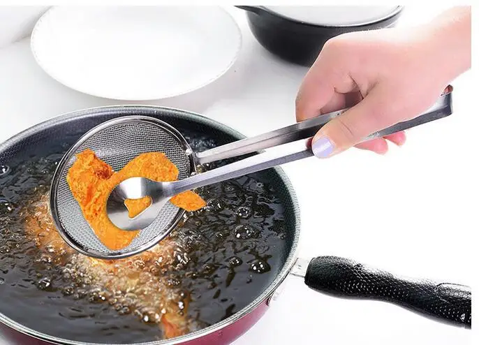 1 шт. нержавеющая сталь многоцелевой еда фильтр клип дуршлаг для стекания масла кухня инструменты-25